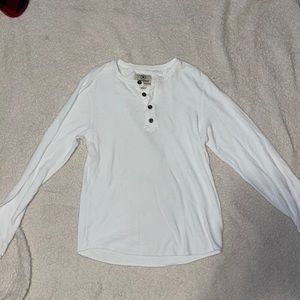 Men’s Long-Sleeve Converse White Tee